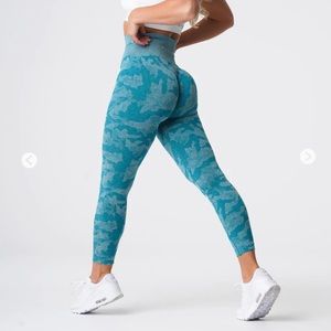 NVGTN Teal Camo Seamless Leggings